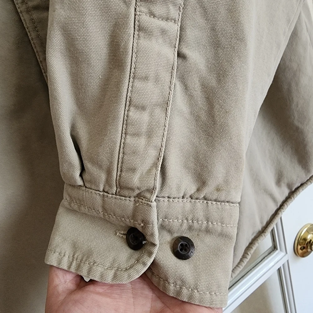Levi's Men's Button Up Fleece Lined Heavy Duty Shirt Jacket XXL Flaws See Desc